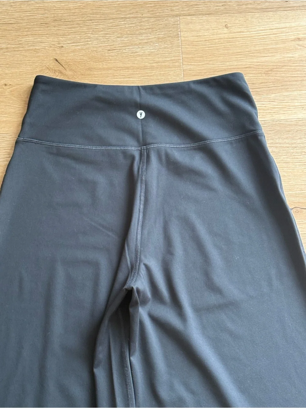 YITTY Black Wide-Leg High-Rise Lounge Pants- Medium